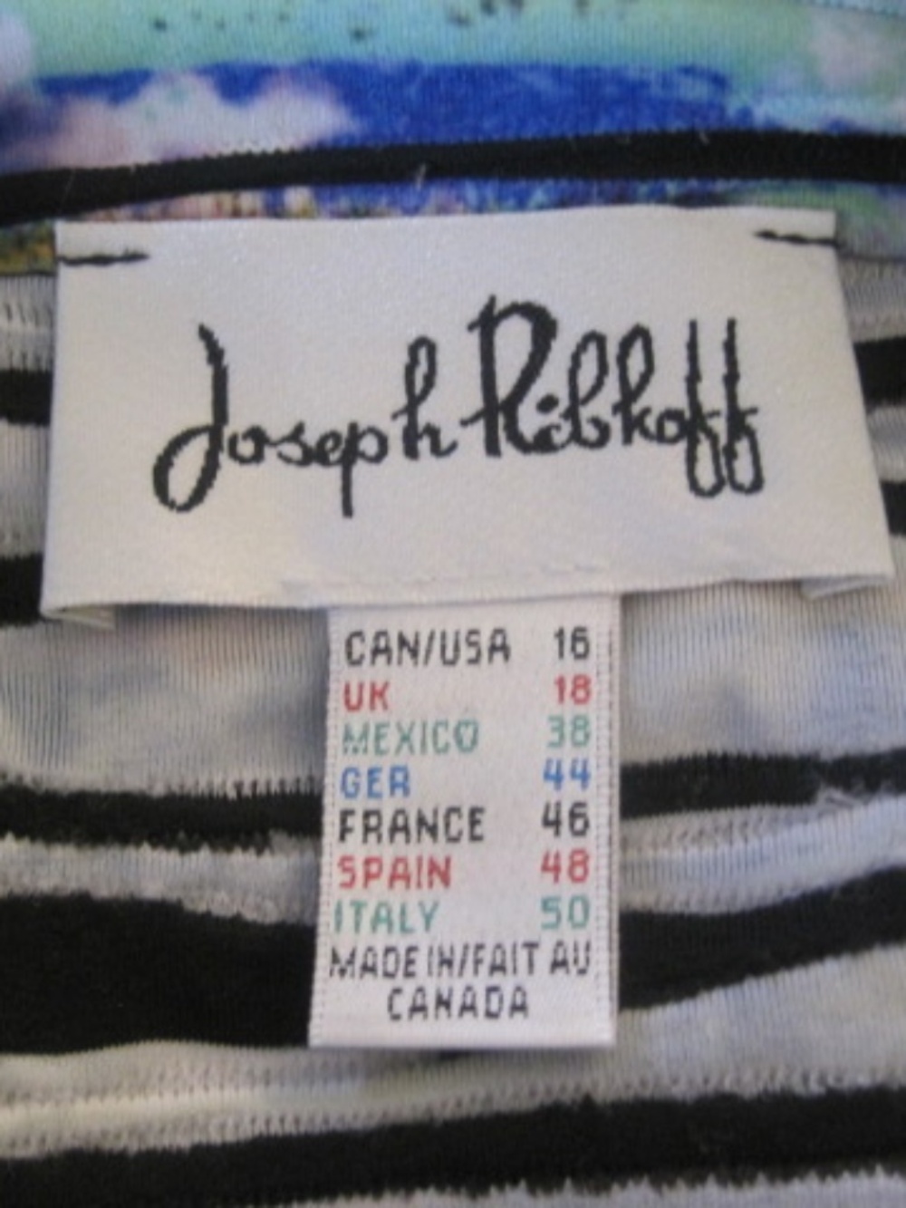 Joseph Ribkoff Multicolour Striped Jacket - Picture 8 of 11